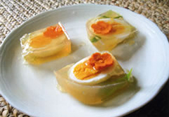 レシピ:ゆでたまの寒天よせ